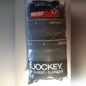 Jockey Classics 3 Briefs 100% Combed Cotton Y-Front Style #7915 Size 42"/105cm